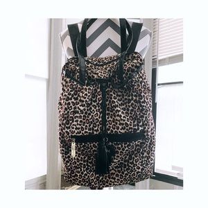 Cheetah print overnighter